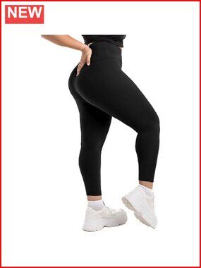 High Waist Plus Size Leggings Buttery Soft 92% Polyester 8% Elastane